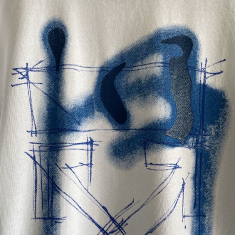 一目惚れ♪オフホワイト コピー マーカーアローコットンTシャツ ofe58168